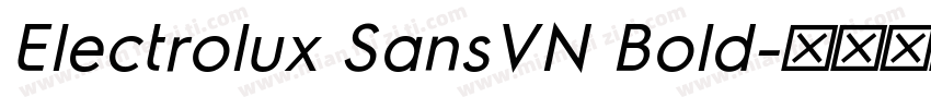 Electrolux SansVN Bold字体转换